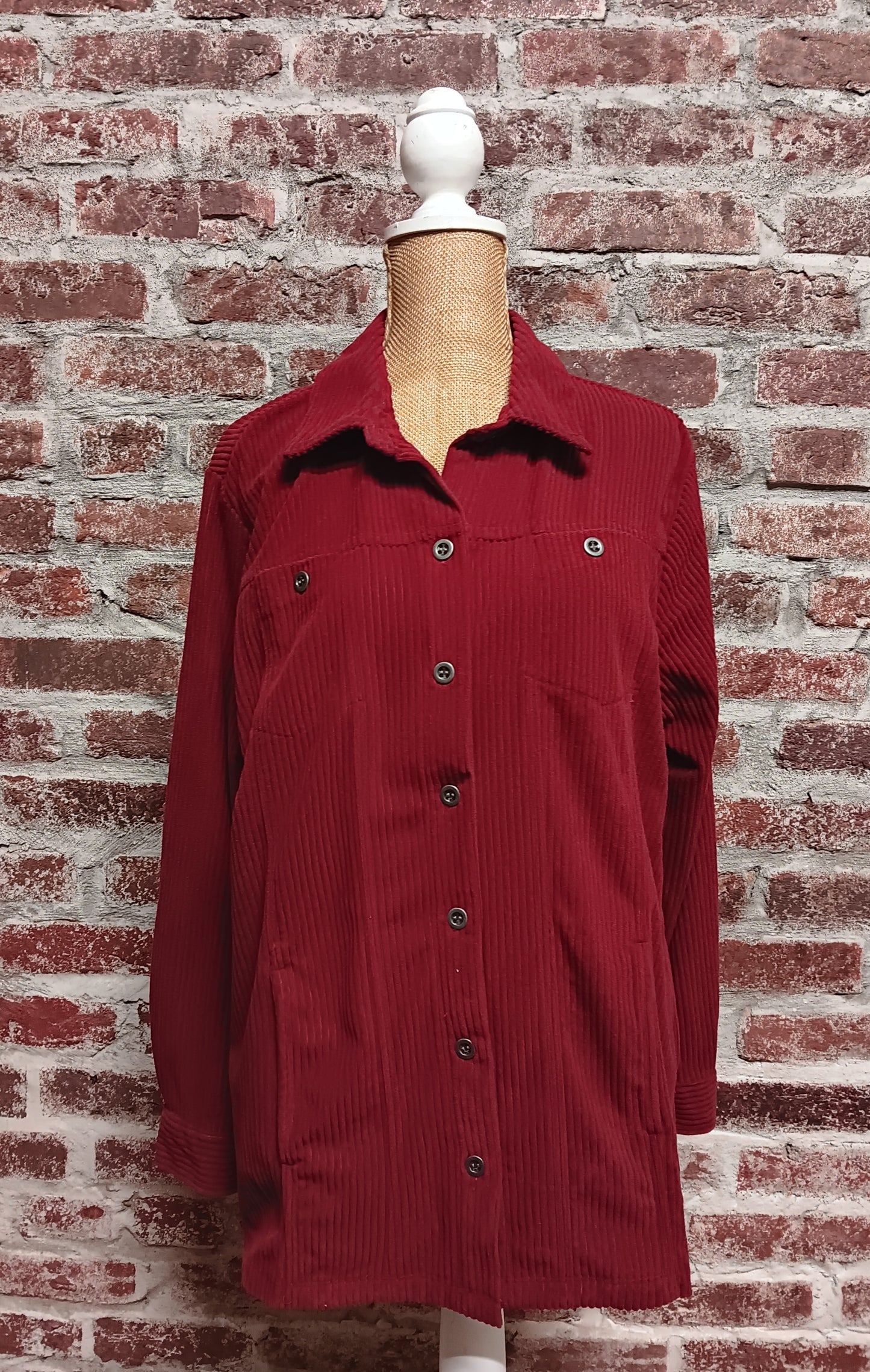 Red Ribbed Jacket