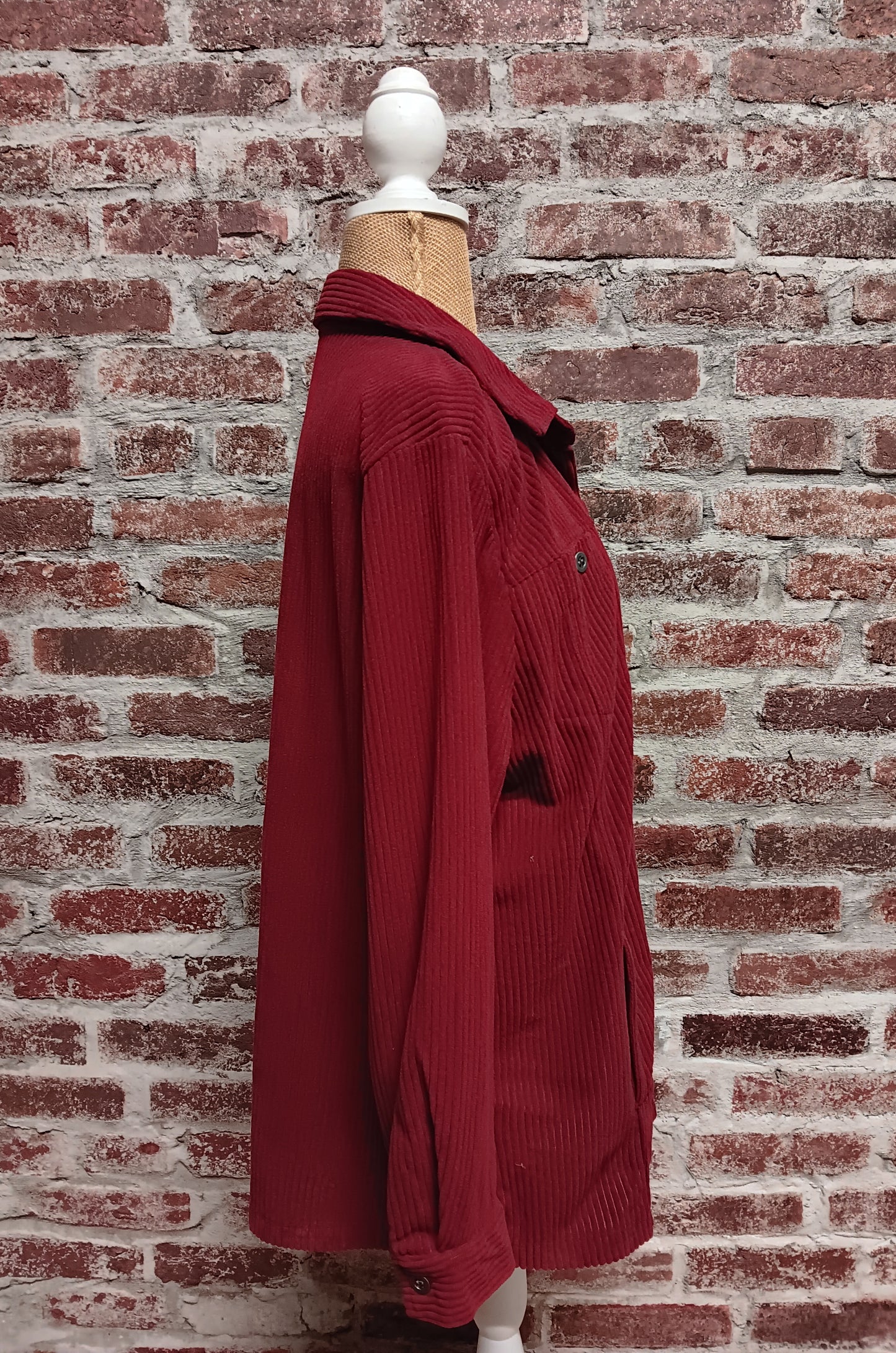 Red Ribbed Jacket