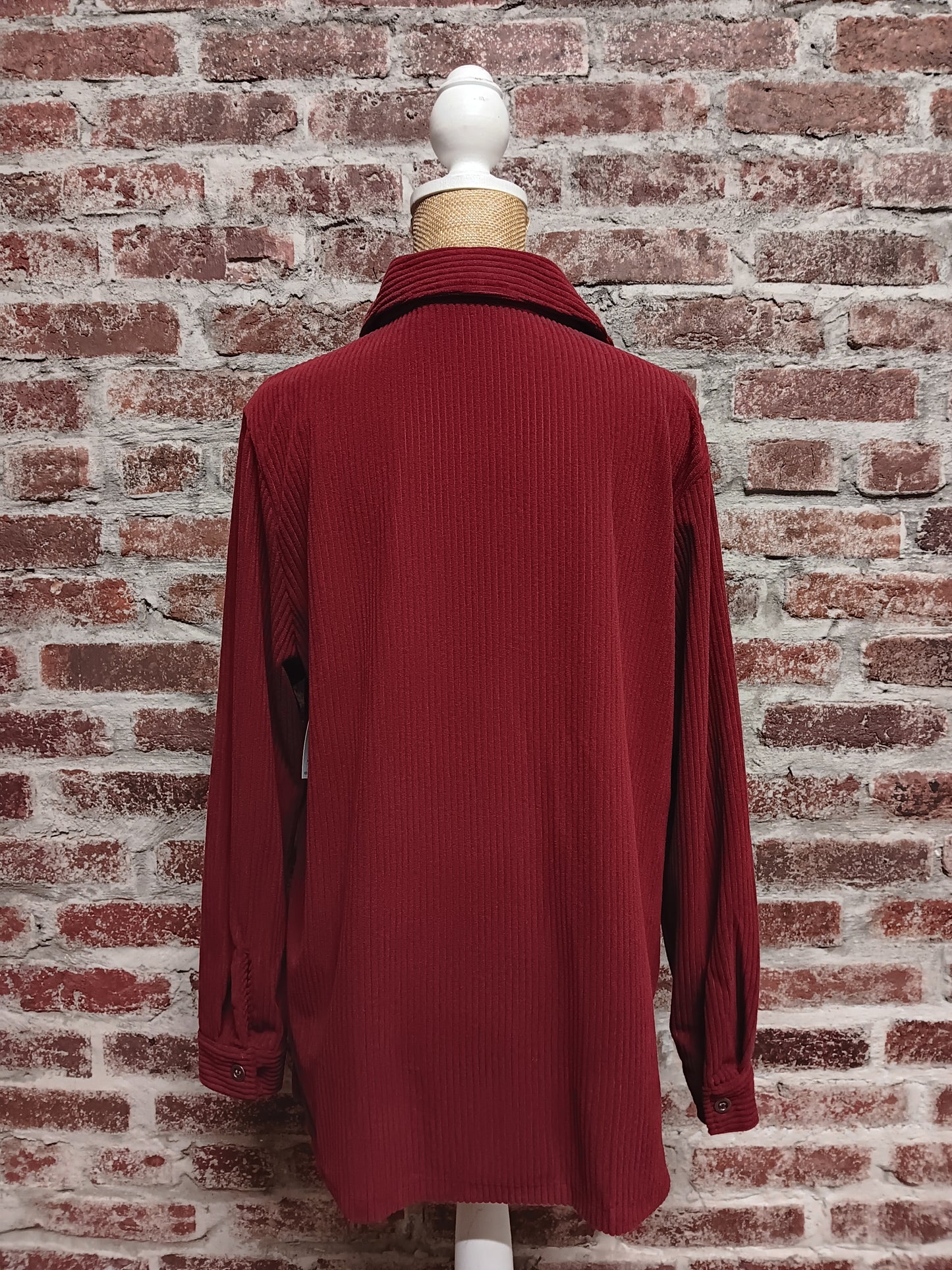 Red Ribbed Jacket