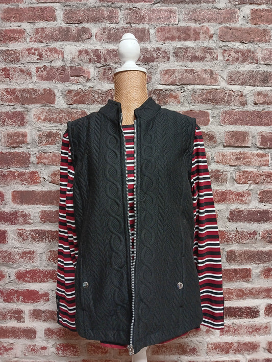 Black Quilted Vest