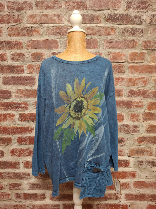 Sapphire Single Pocket Sunburst Top