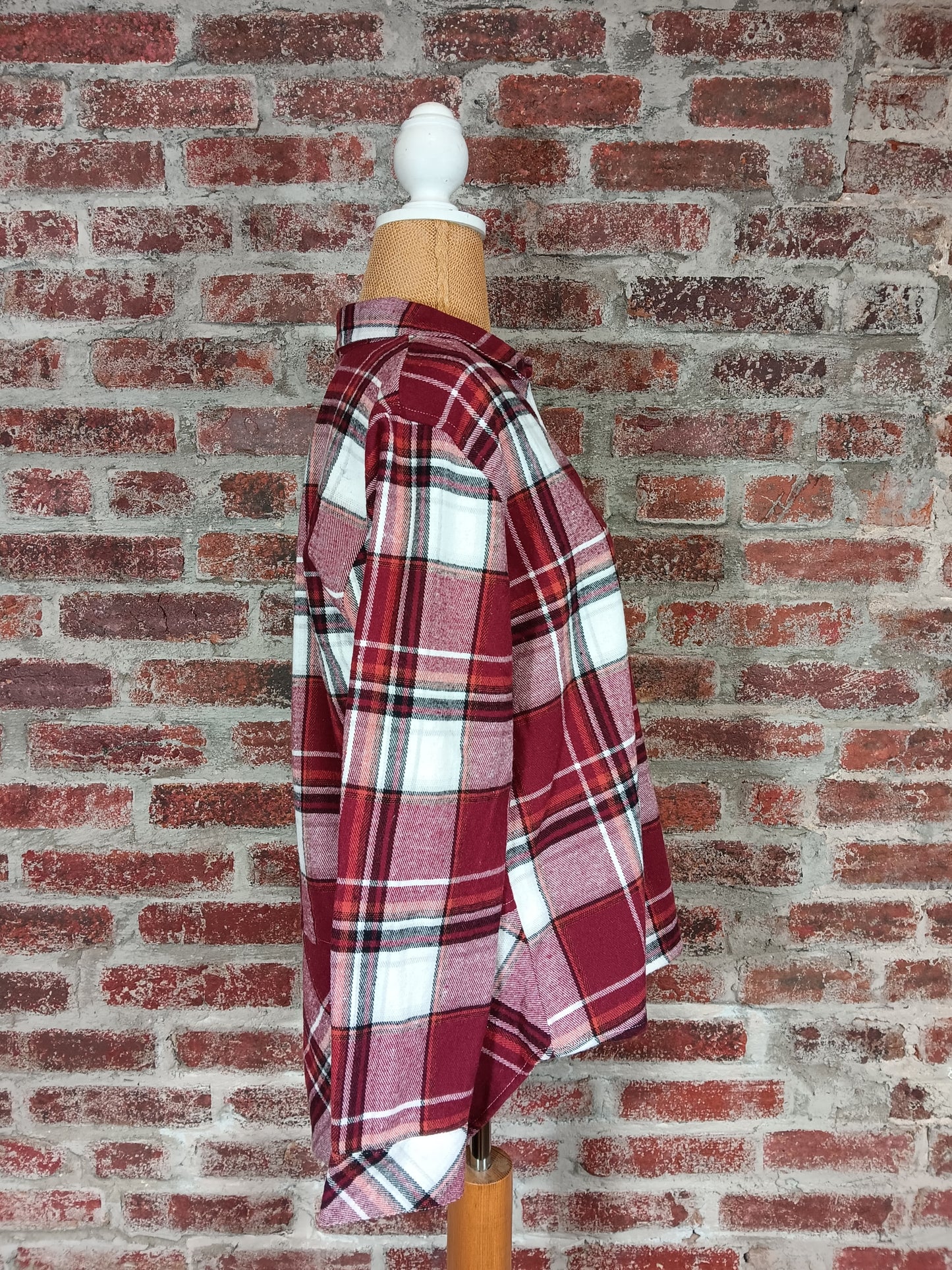 Burgundy Plaid Shacket