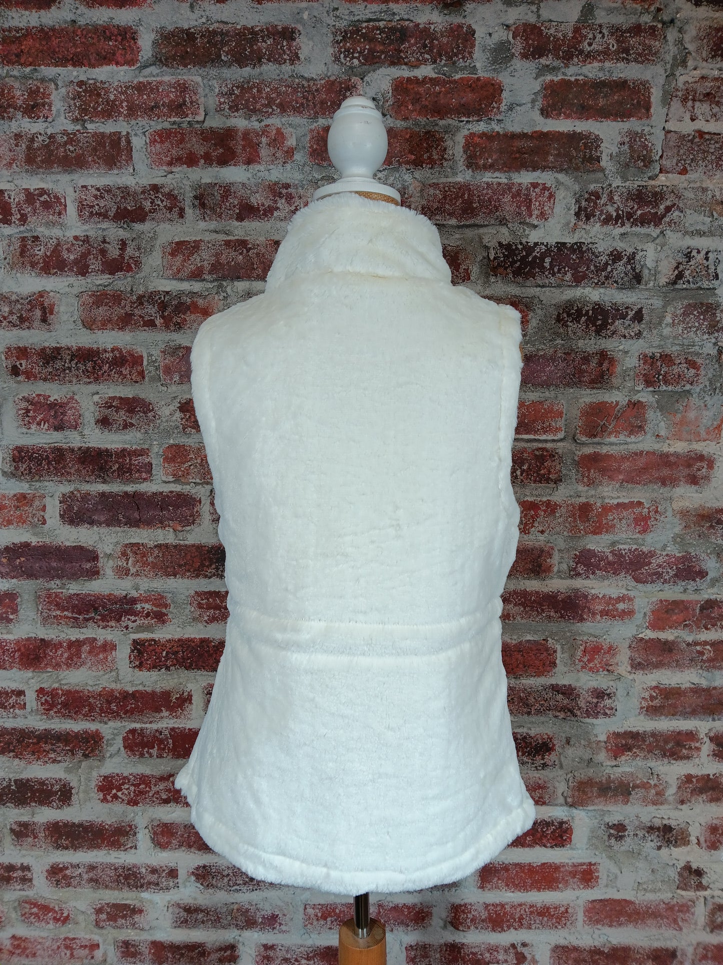 Cozy White Fleece Vest