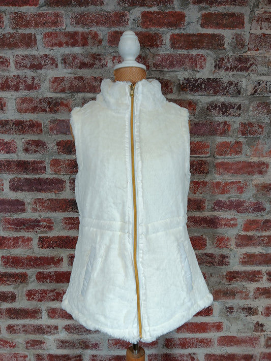 Cozy White Fleece Vest