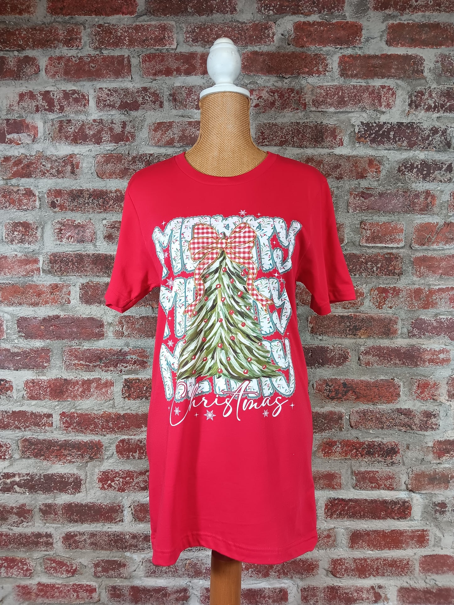 Merry Christmas Red Short Sleeve Tee