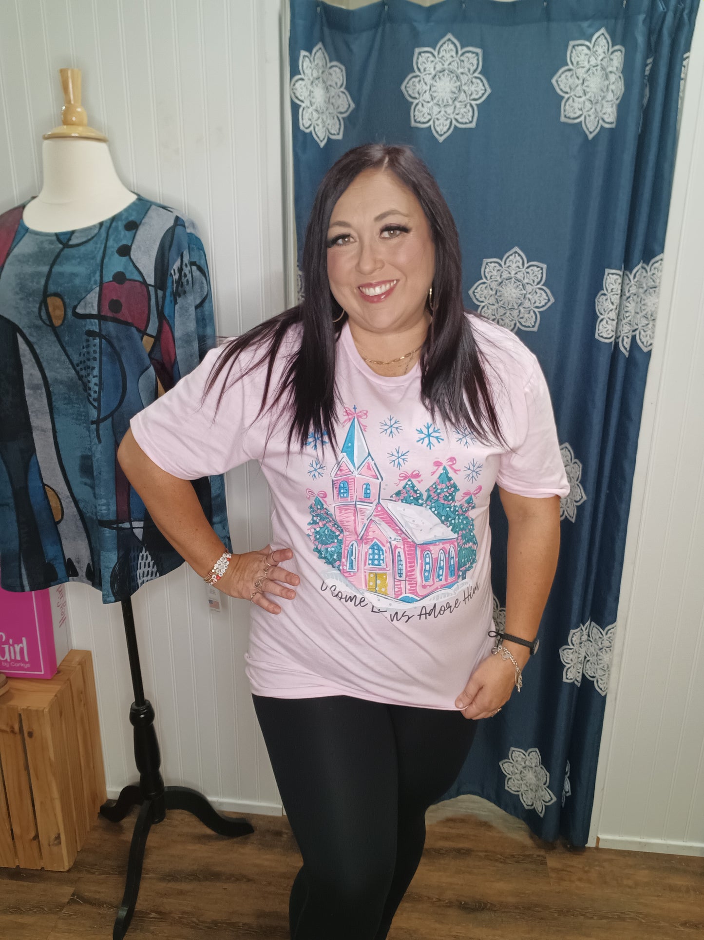 Oh Come Pink Short Sleeve Tee