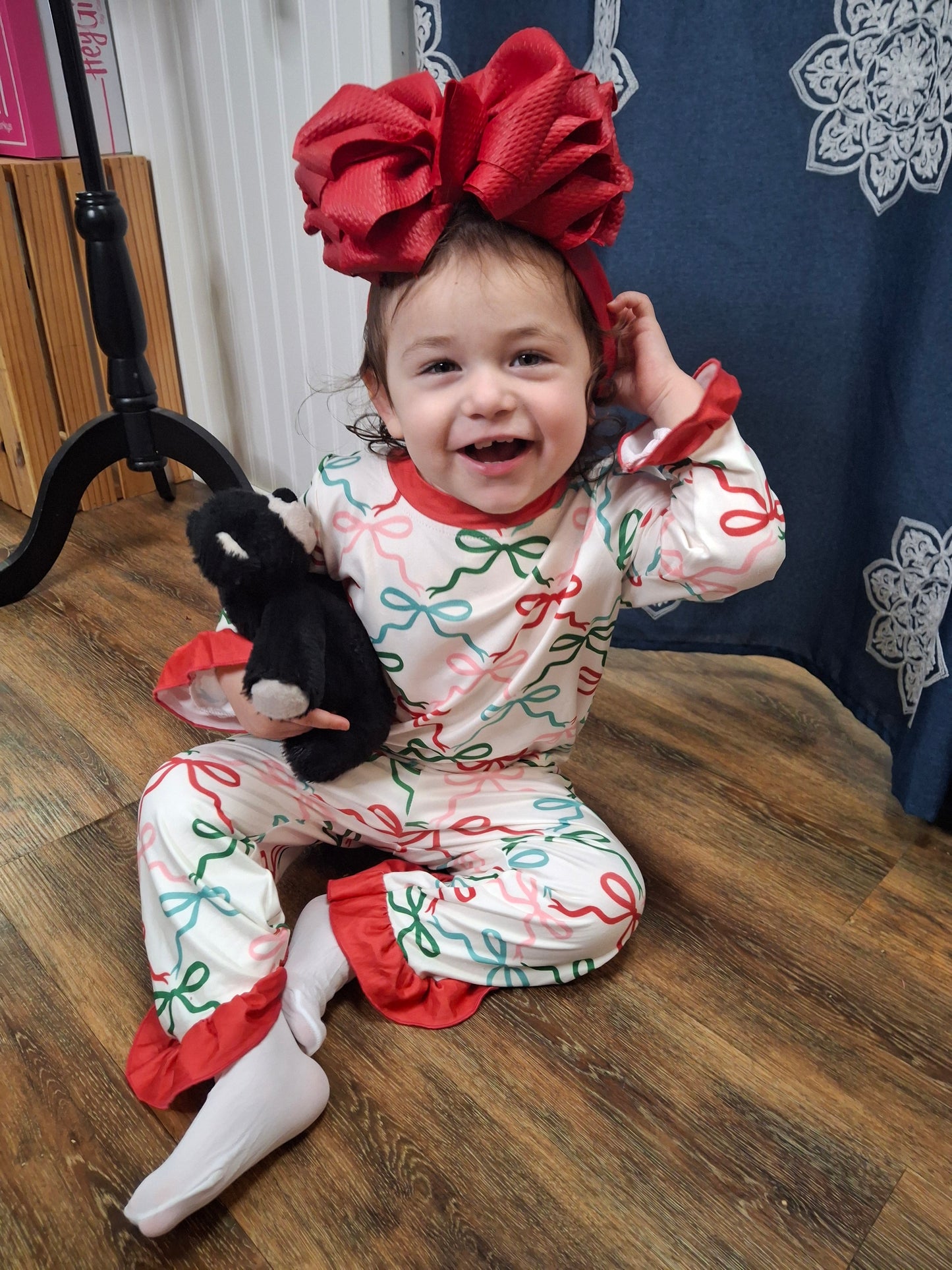 Christmas Ribbon Lounge Wear