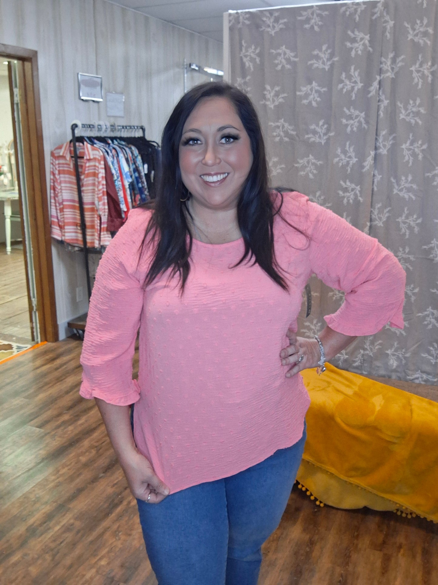 Sweet Magnolia Bell Sleeve Top