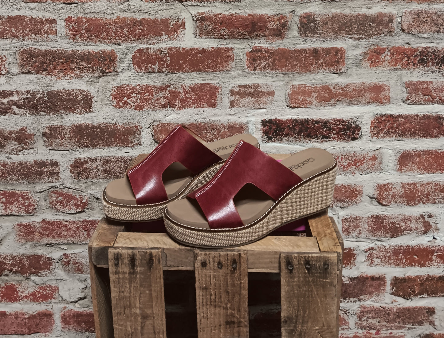 Kiss N Tell Red Platform Sandal