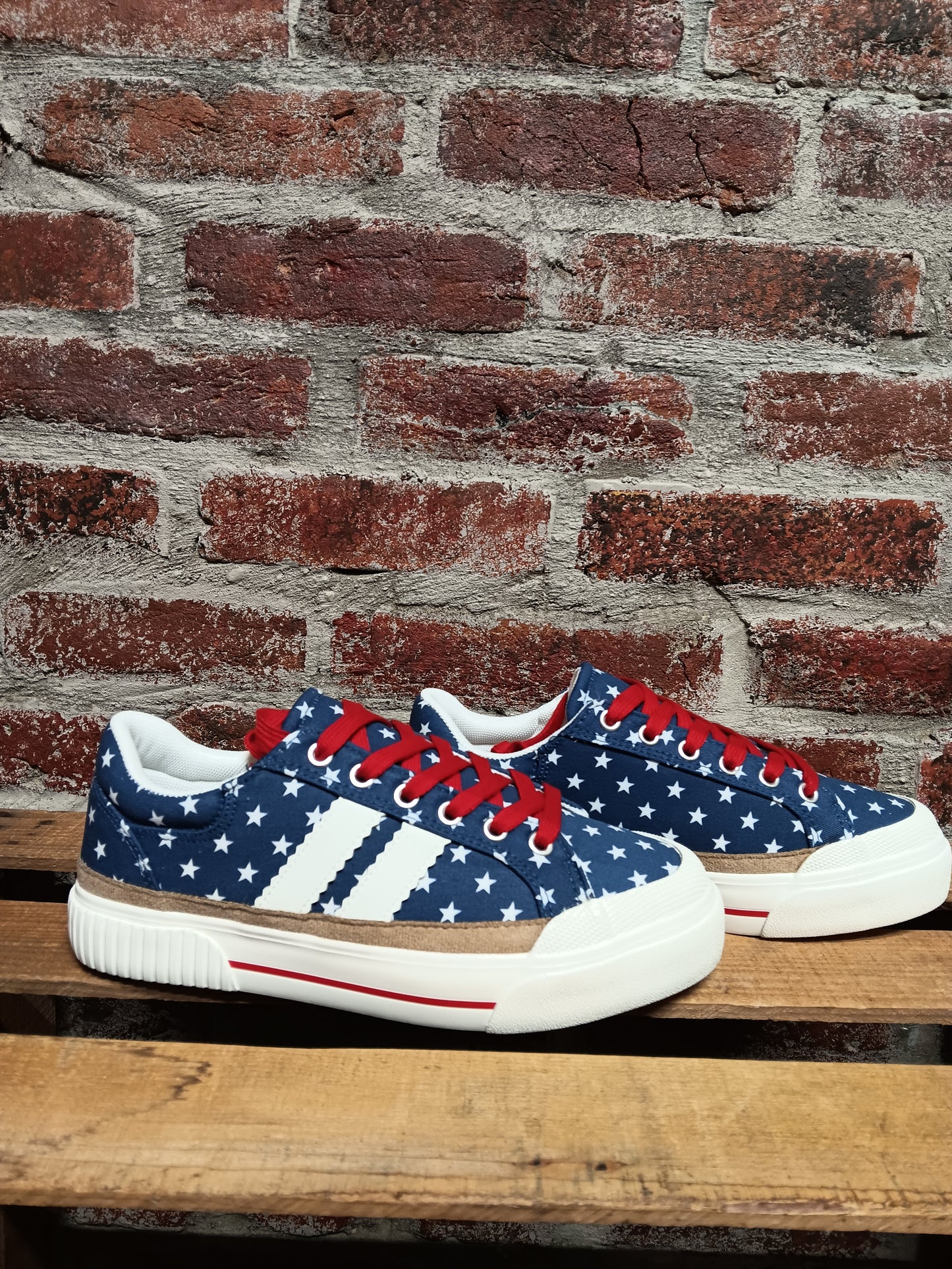 Thats Her Blue With White Star Sneaker