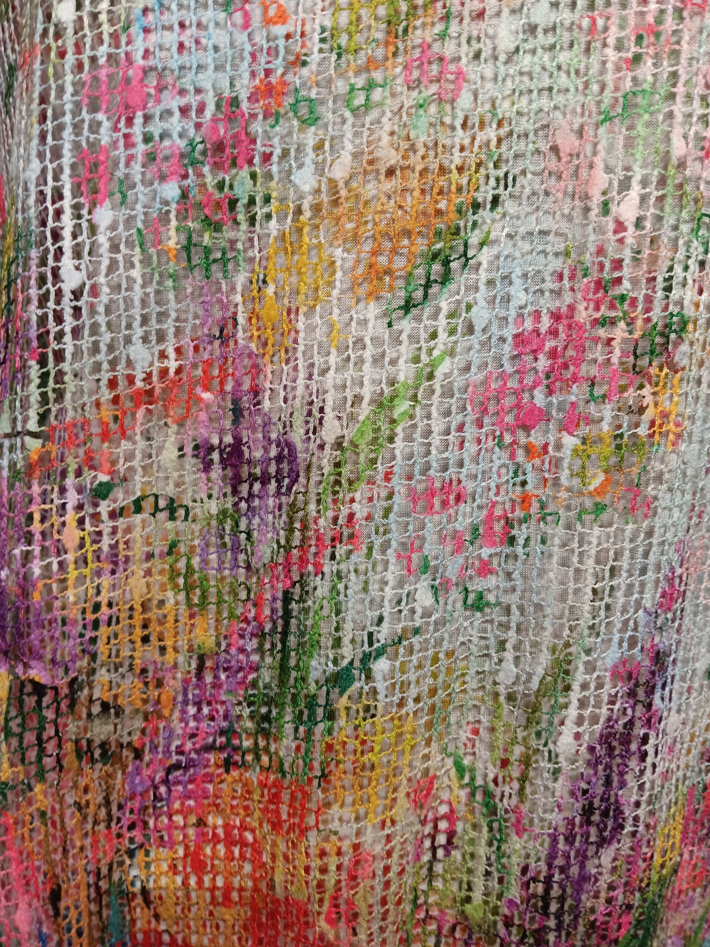 Bright Floral Mesh Tunic