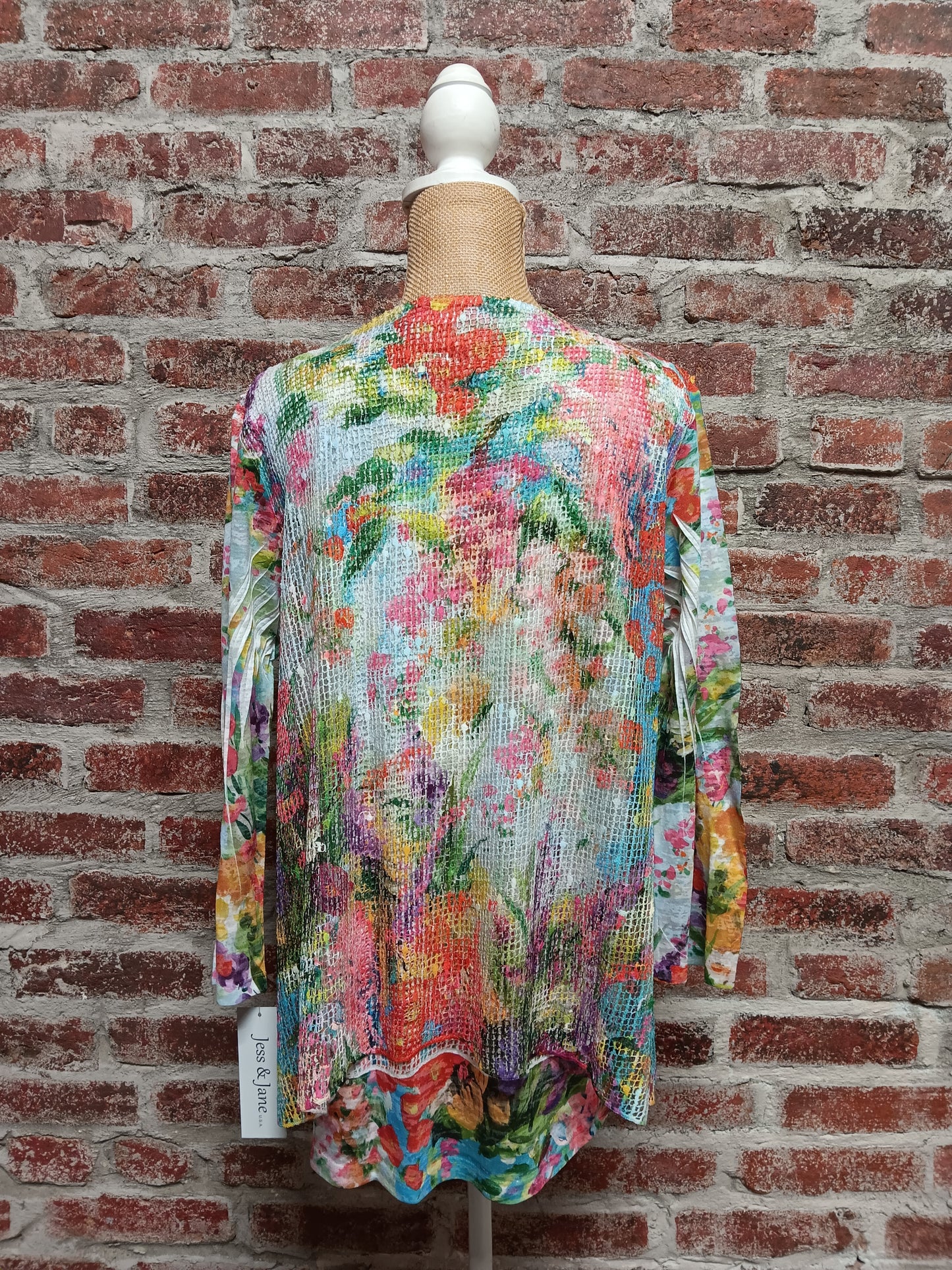 Bright Floral Mesh Tunic