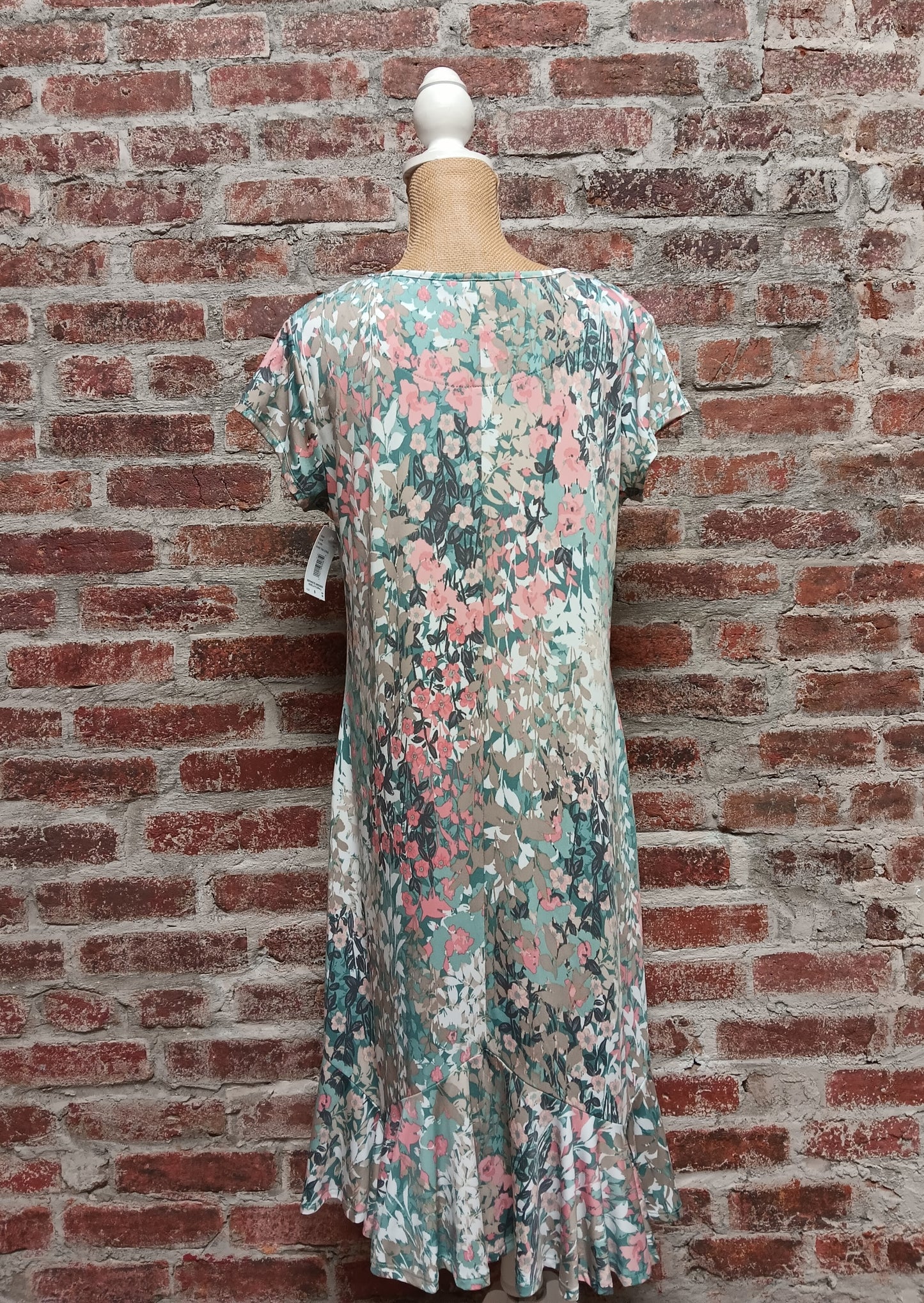 Quella Tan and Coral Dress