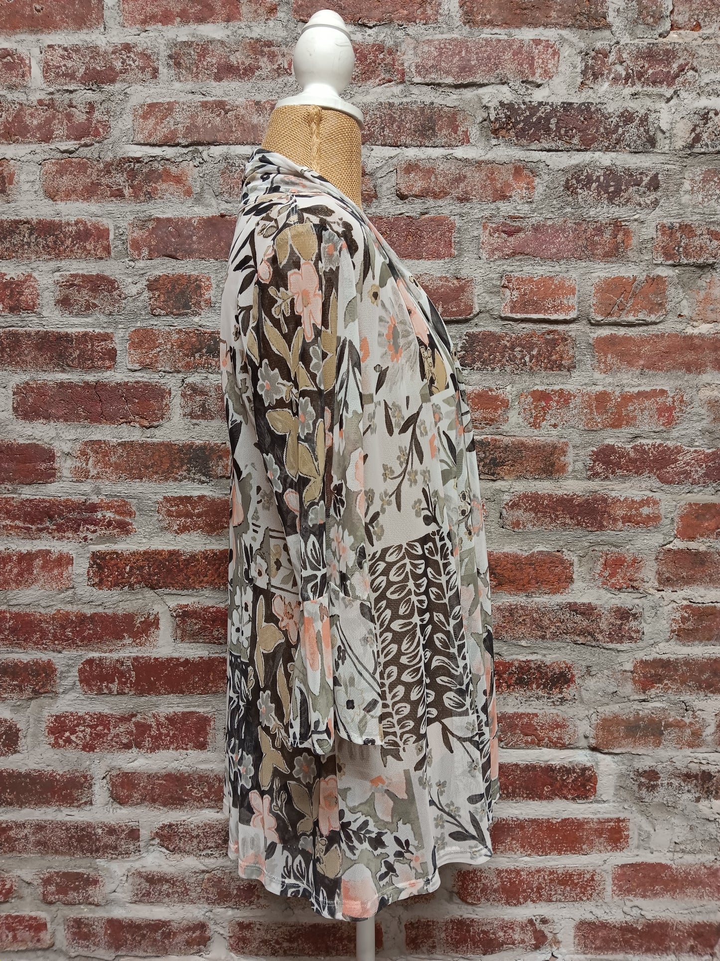 Beige 3/4 SLV Mesh Jacket