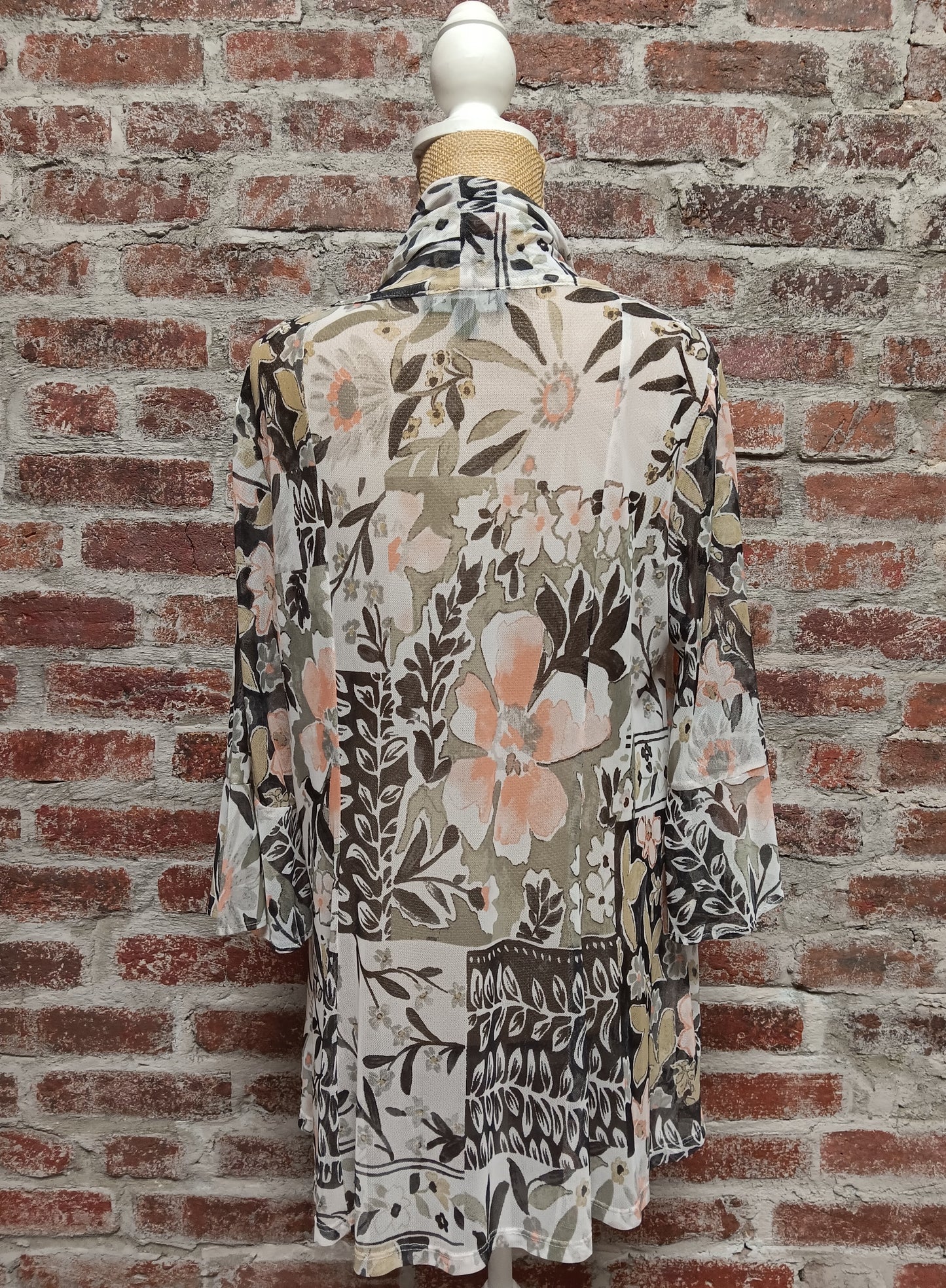 Beige 3/4 SLV Mesh Jacket