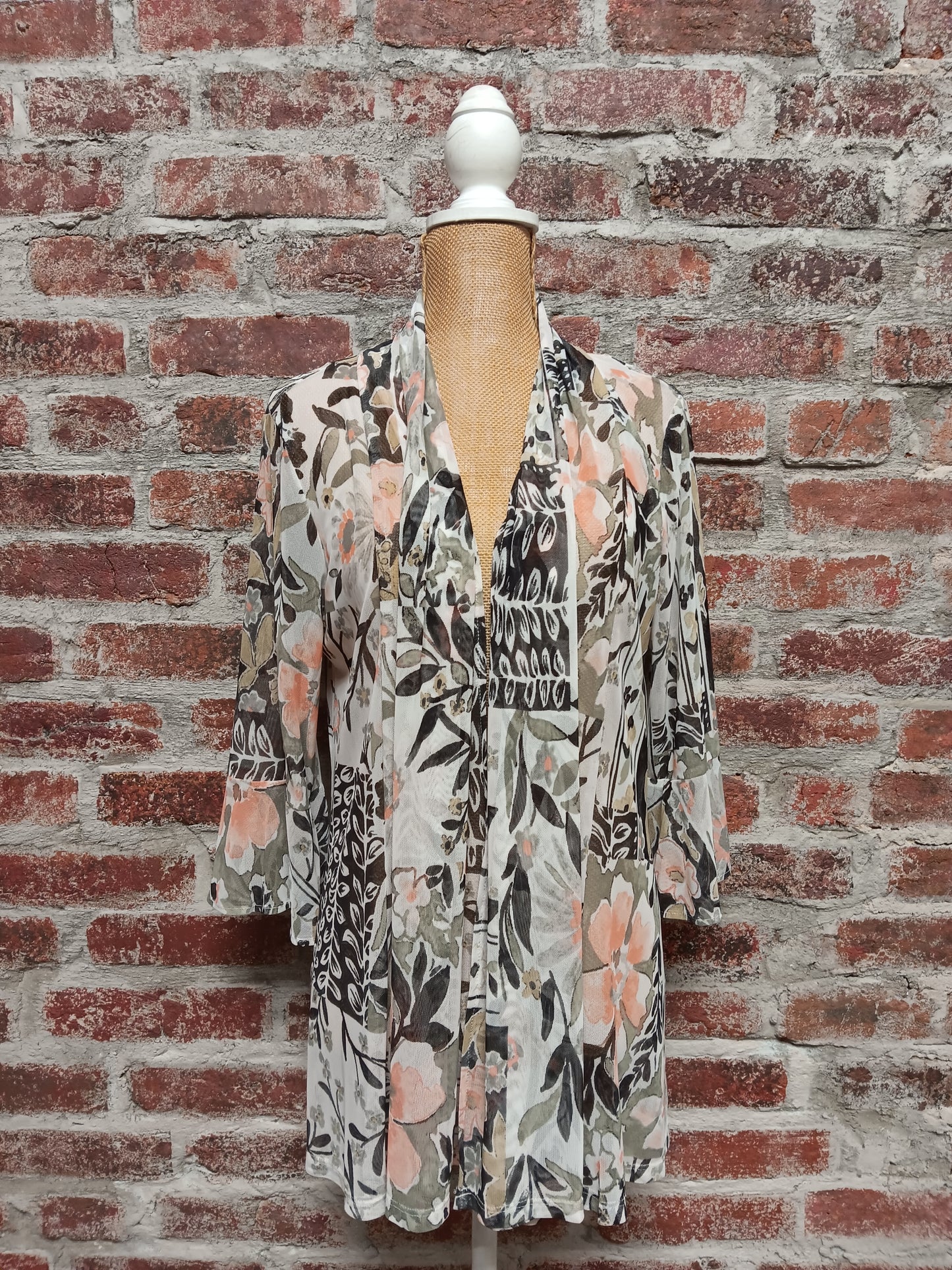 Beige 3/4 SLV Mesh Jacket