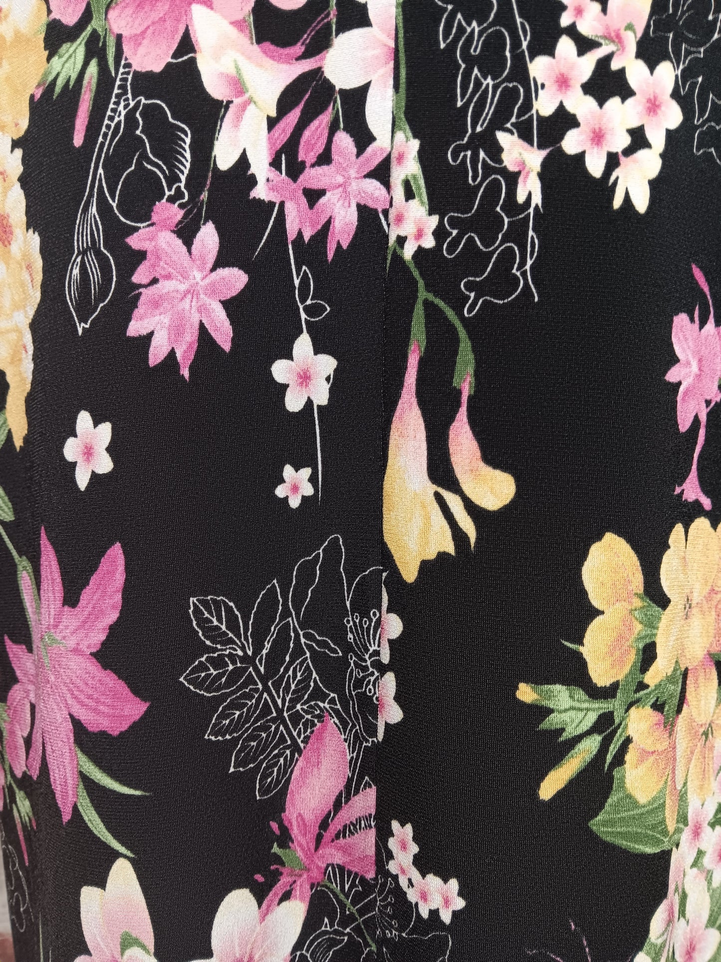 Luisa Pink Yellow Black Dress