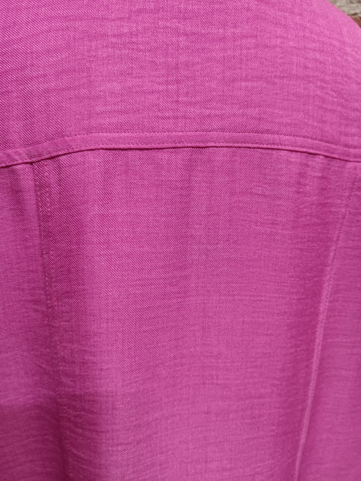 Pink 3/4 Sleeve Button Up Top