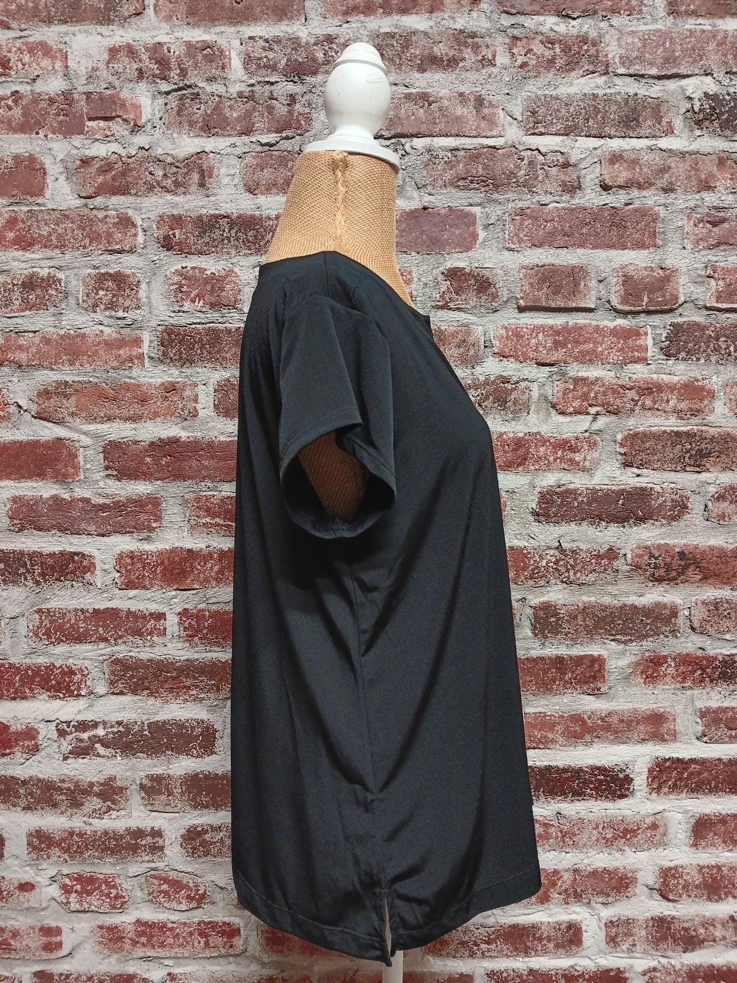 Black Lightweight Cap Sleeve Top