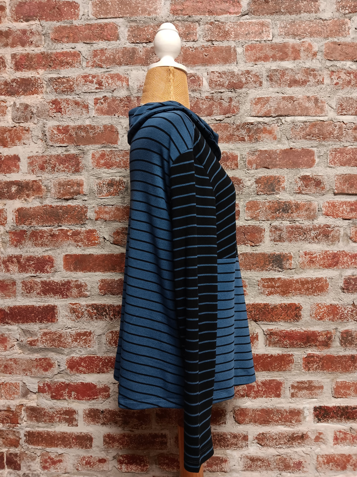 Indigo black Multi Panel Wide Cowl Collar