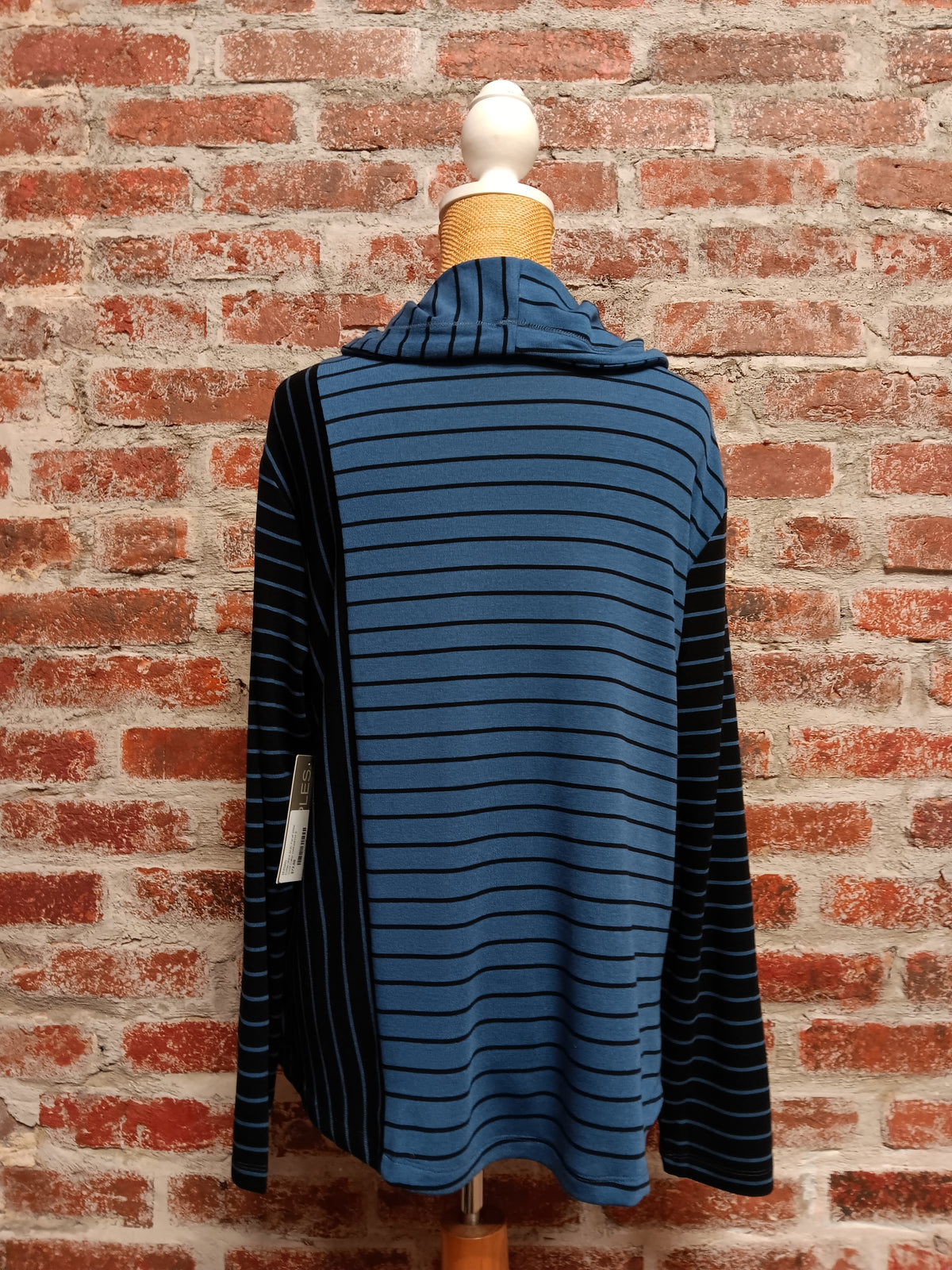 Indigo black Multi Panel Wide Cowl Collar