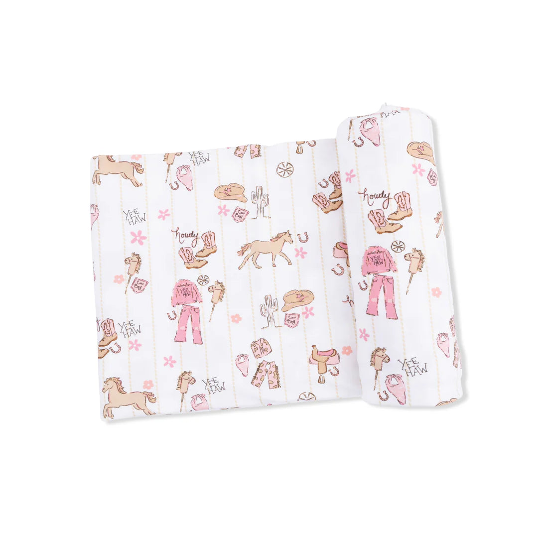 Cowgirl Nursery Swaddle Blanket