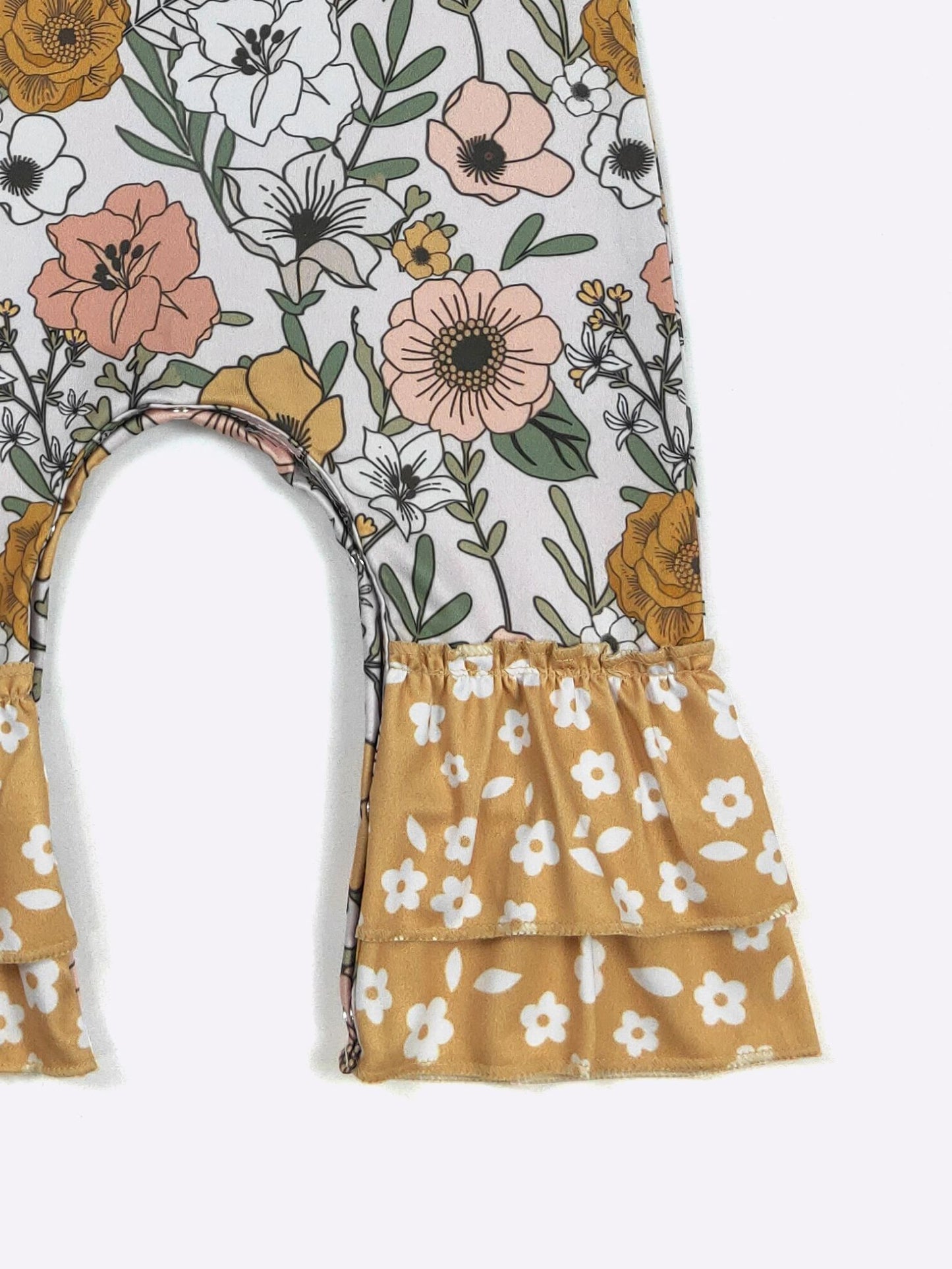 Mustard Blooms Baby Romper