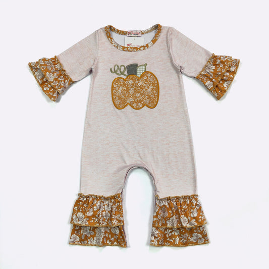 Waverly Pumpkin Baby Romper