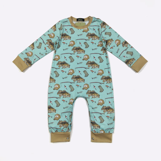 Aqua Fishing Boy Romper