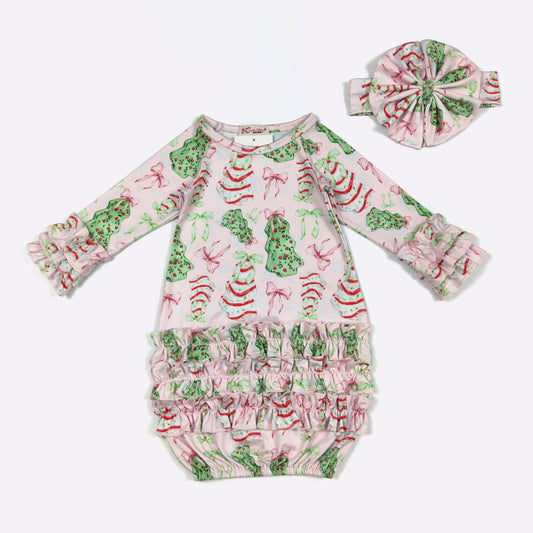 Pink Sweet Treats Baby Gown