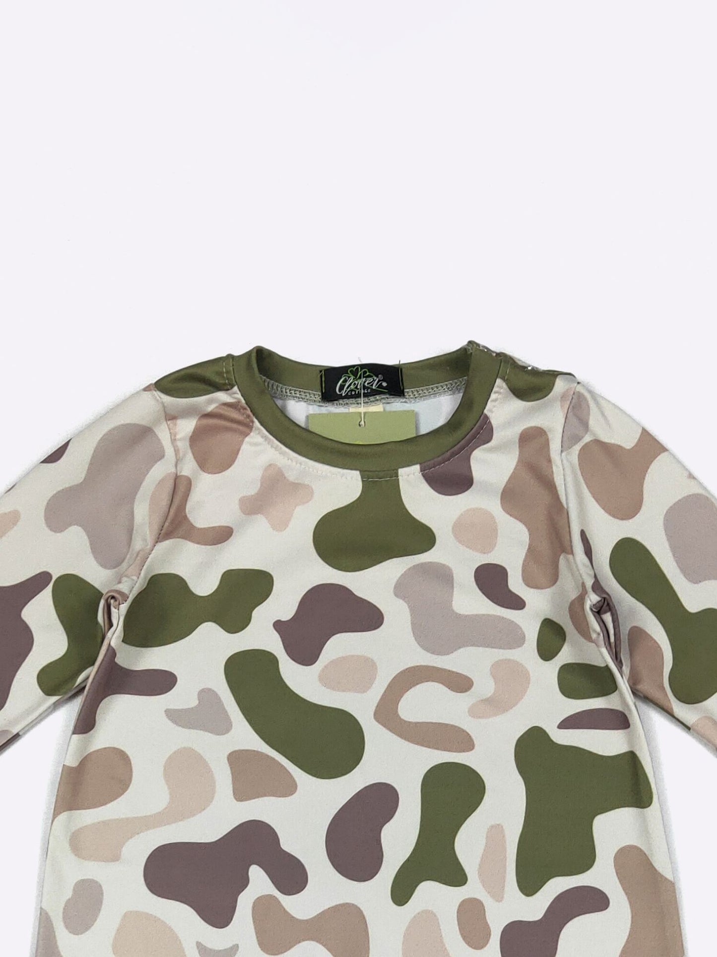 Outdoor Camo Boy Romper