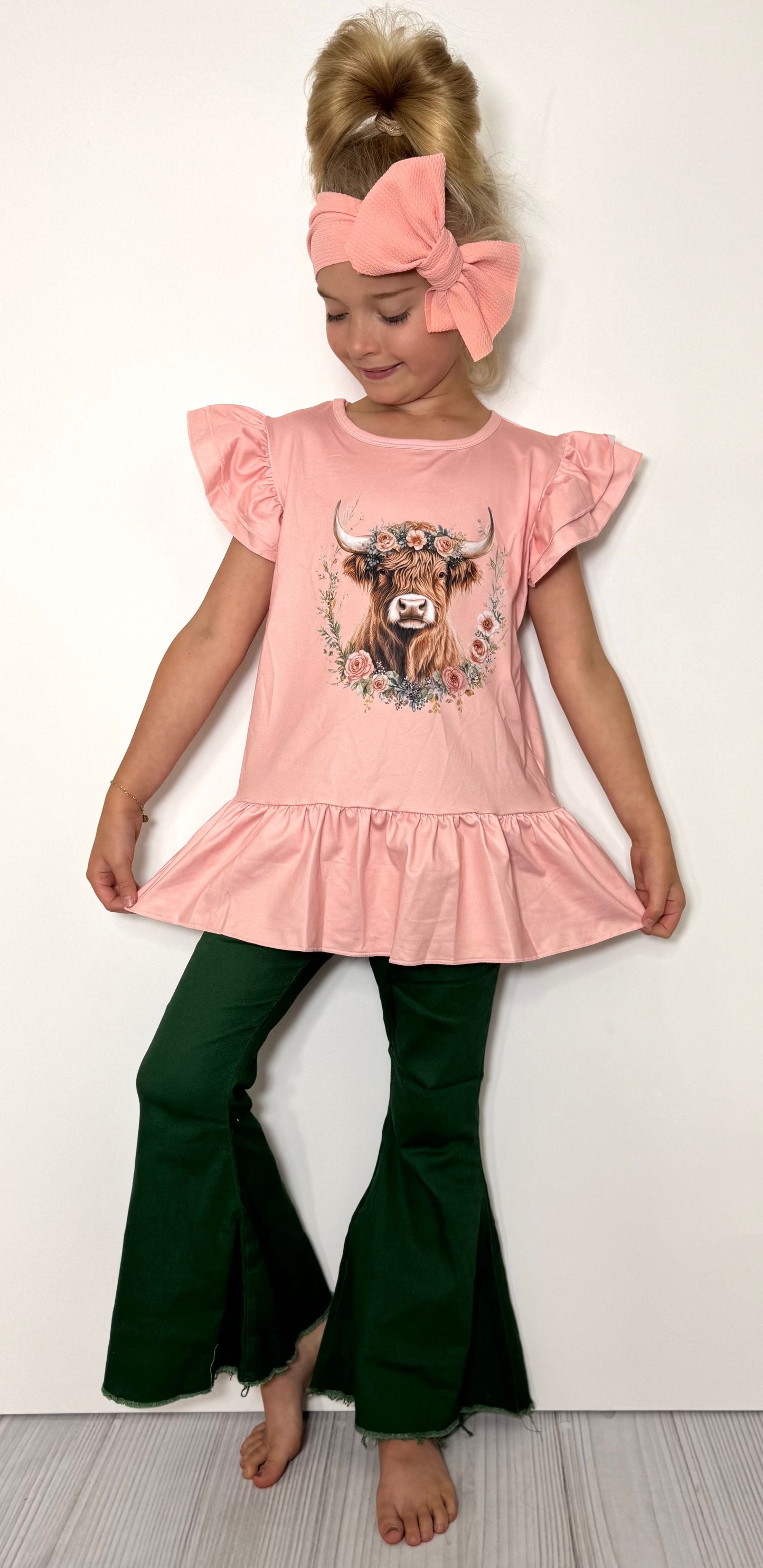 Floral Highland Girls Set