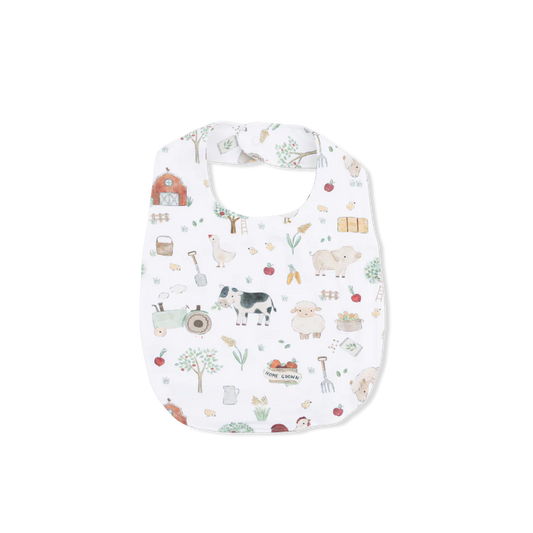 Cute Farm Animals Uni Feeding Bib