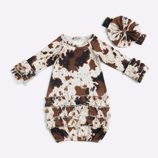 Cowhide Baby Gown