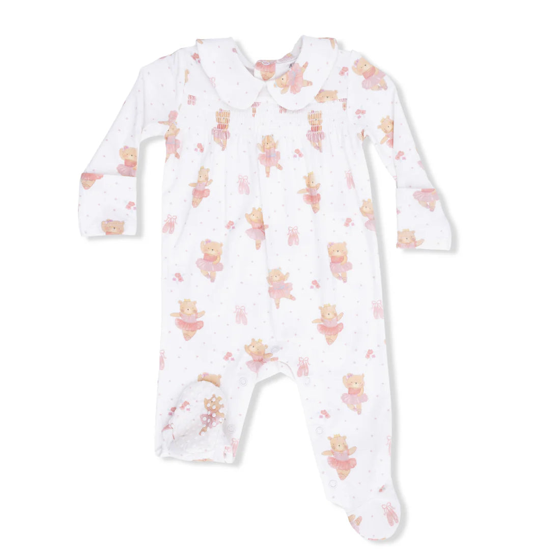 Teddy Bear Ballerina Peter Pan Snap Footie
