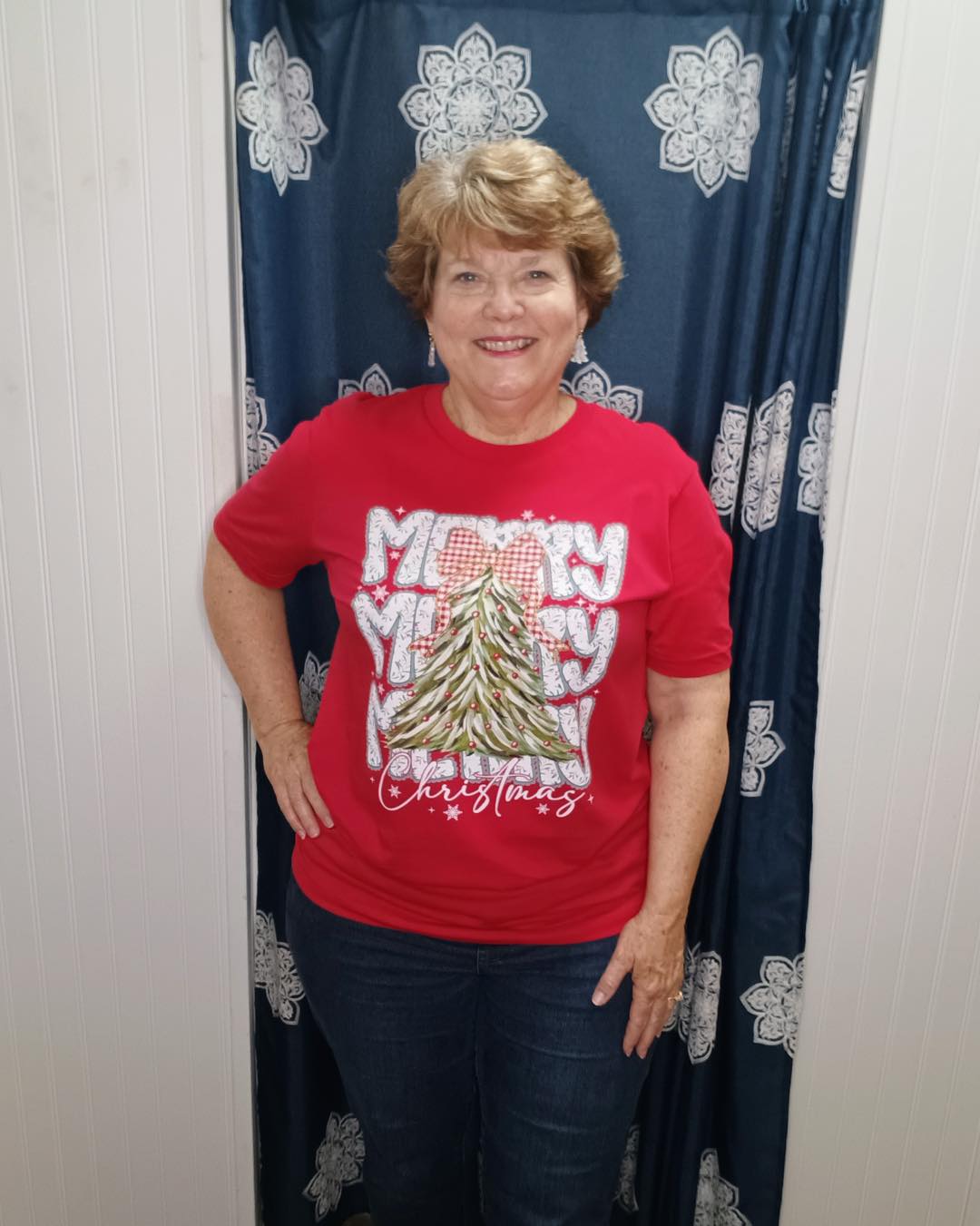 Merry Christmas Red Short Sleeve Tee