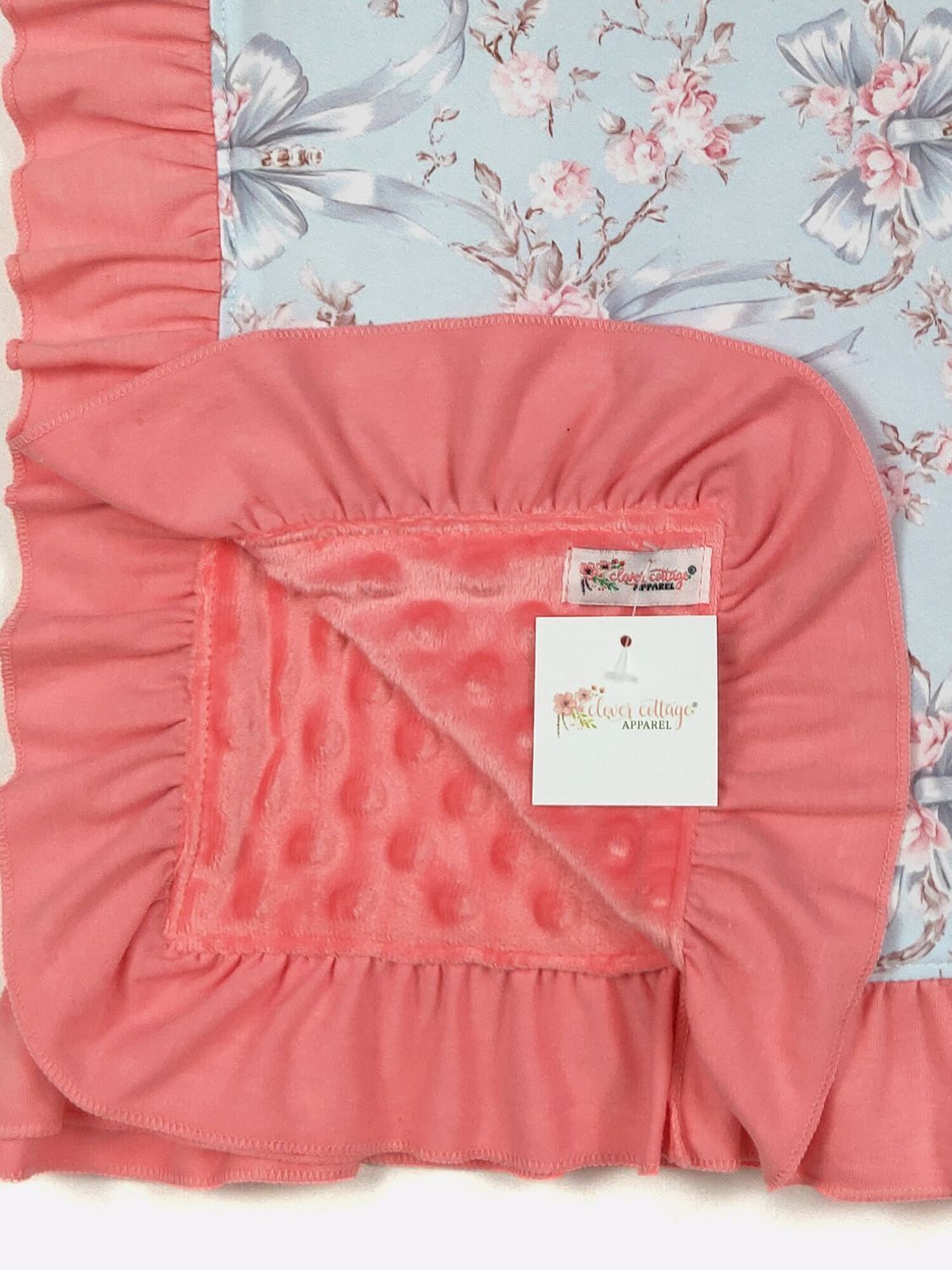 Blue Rose Baby Blanket