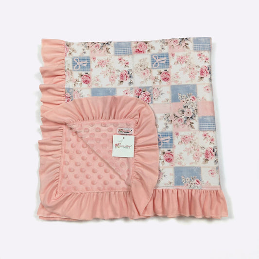 Patchwork Rose Baby Blanket