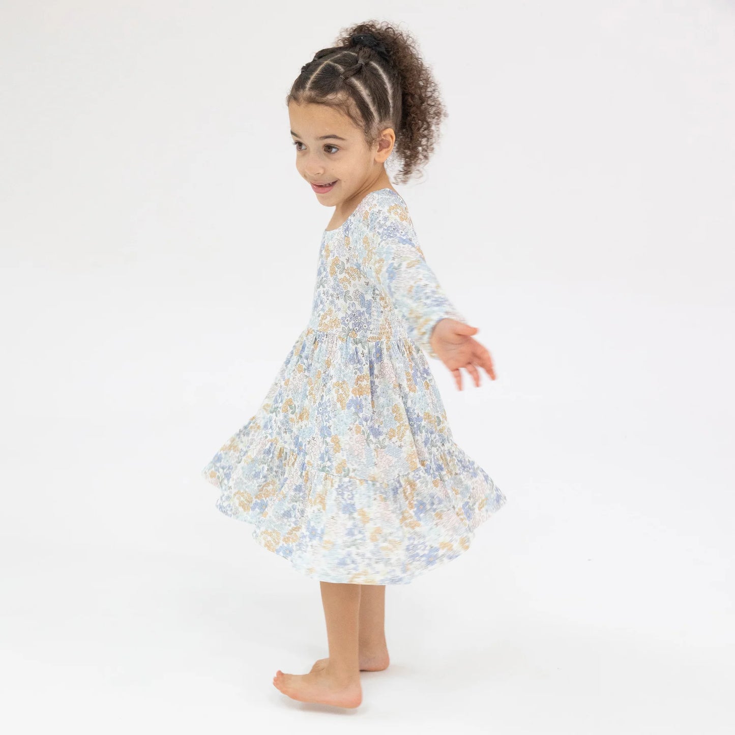 Edith's Floral Cap Sleeve Dress and Leggings