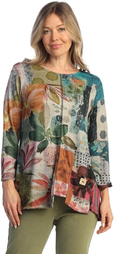 Multicolor Front Seam Single Pocket Tunic