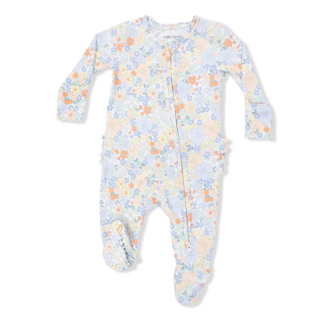 Georgia Floral 2Way Ruffle Back Zipper Footie