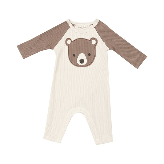 Baby Brown Bear Raglan Romper