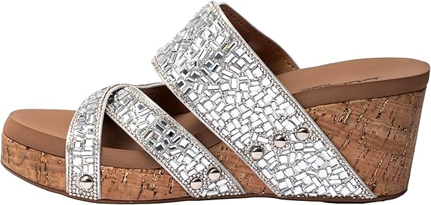 Silver Sparkle Wedges