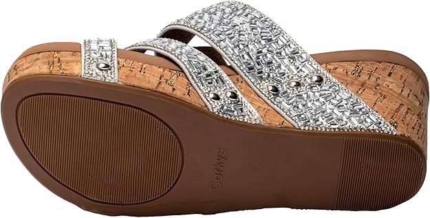 Silver Sparkle Wedges