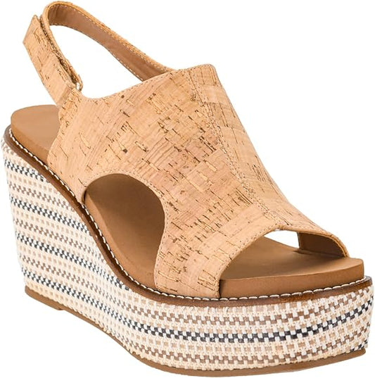 Freddie Cork Wedge Sandal