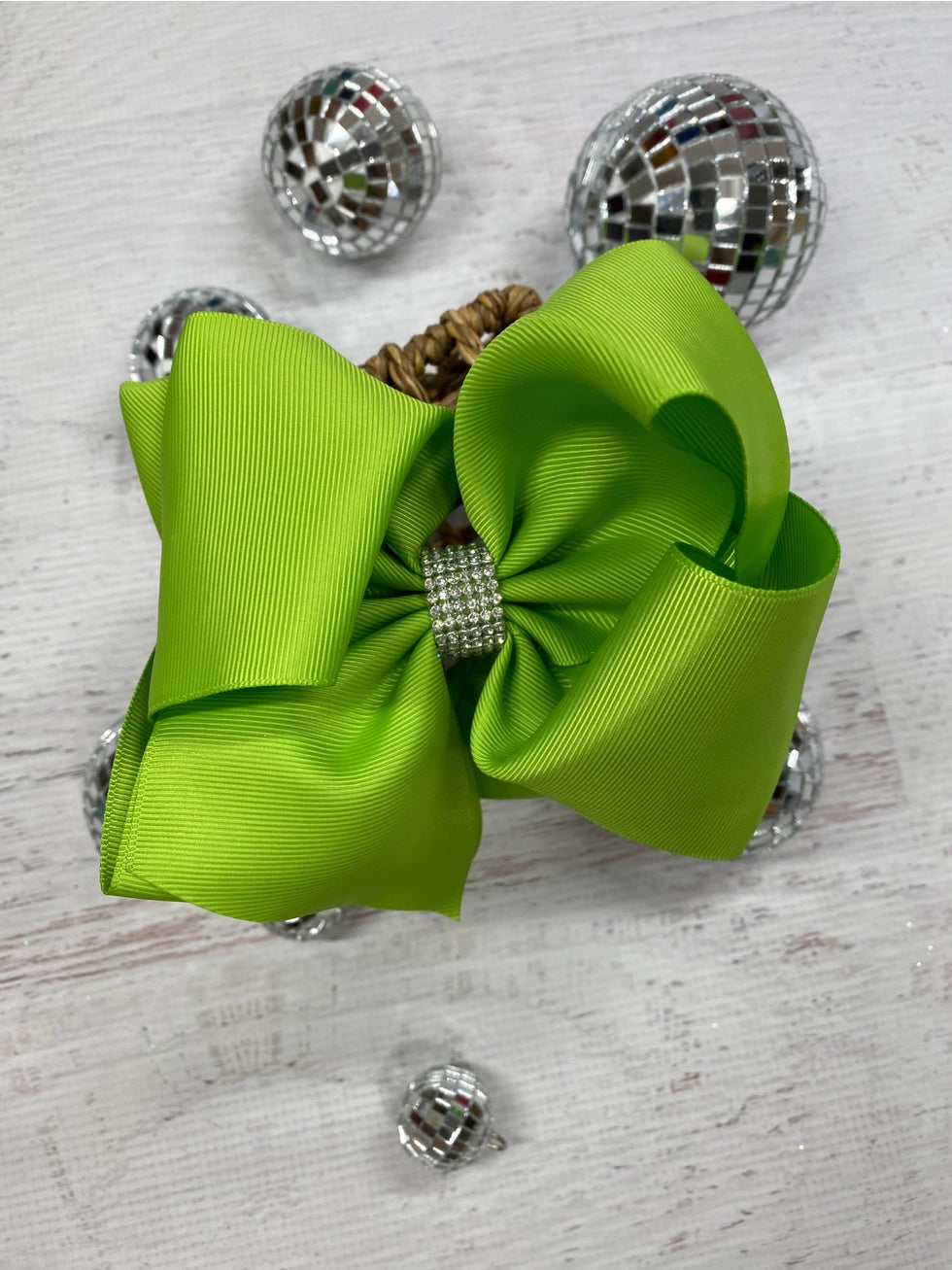 Oversize Rhinestone Hair Bows