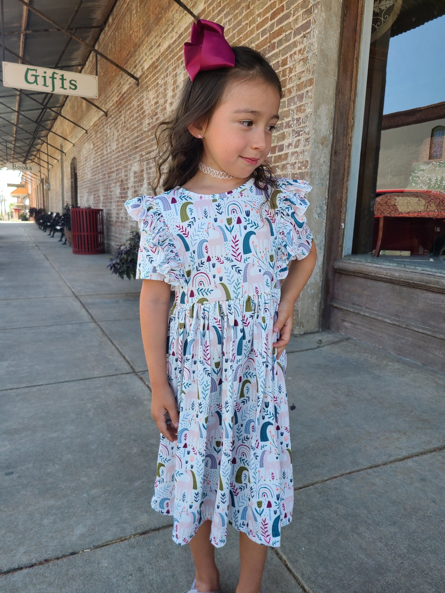 Unicorns & Rainbows Twirl Dress