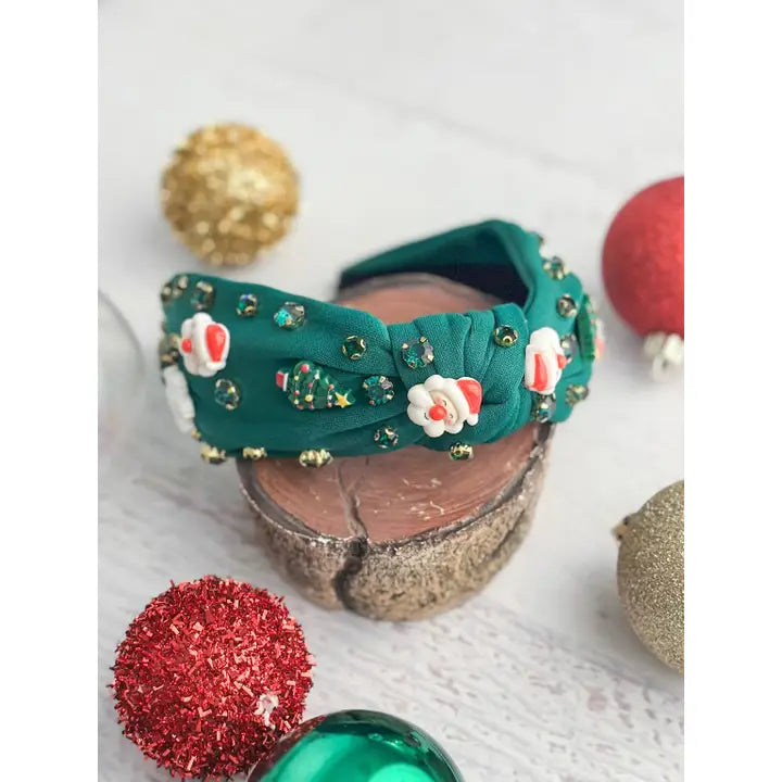 Santa Wonderland Green Headband