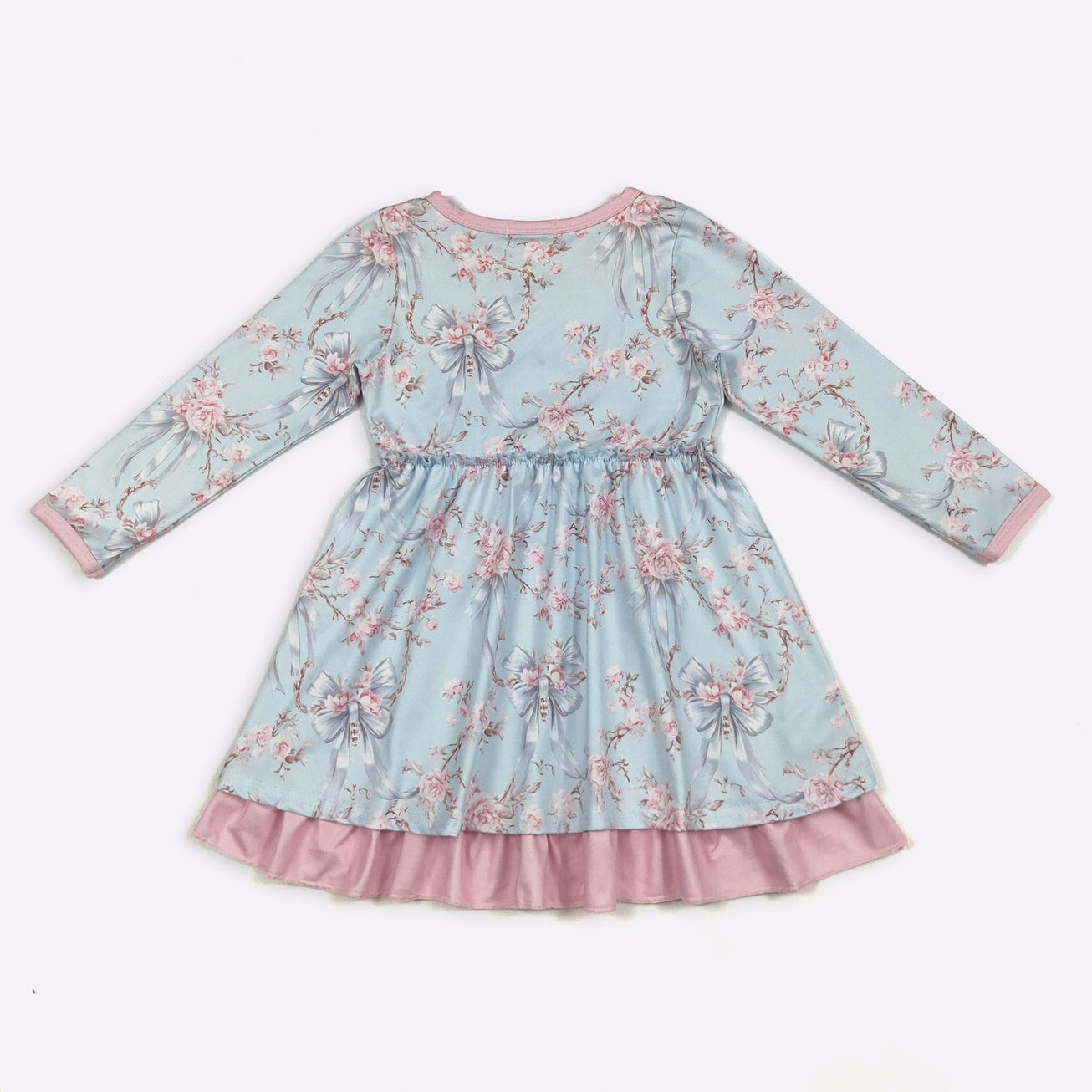 Blue Rose Twirl Dress