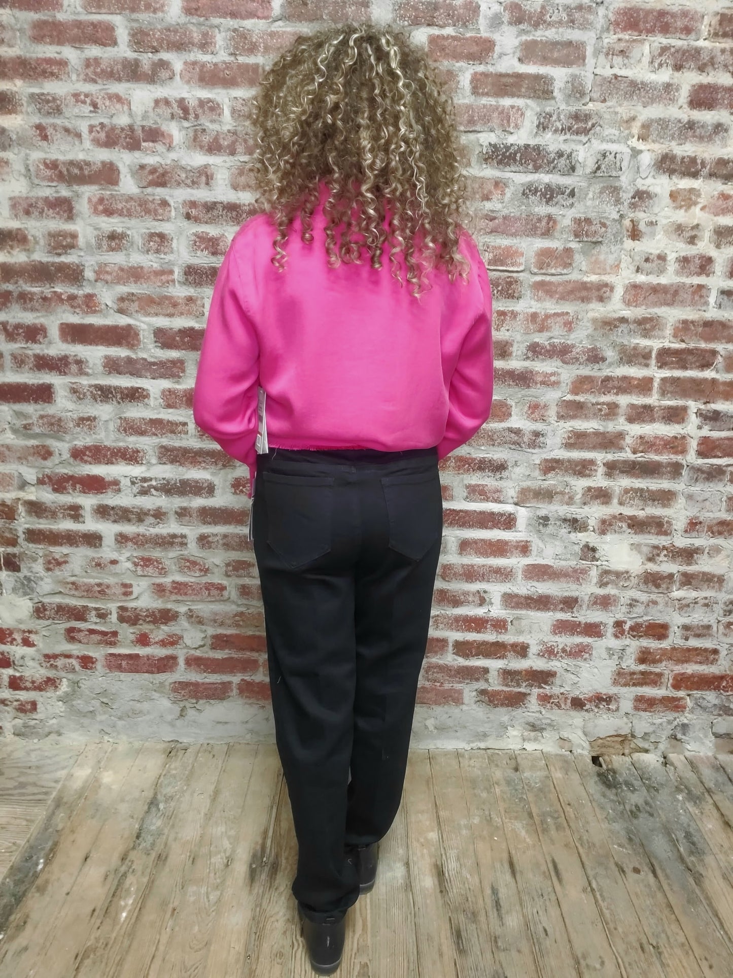 Black Denim Ankle Pants w/Real Pockets